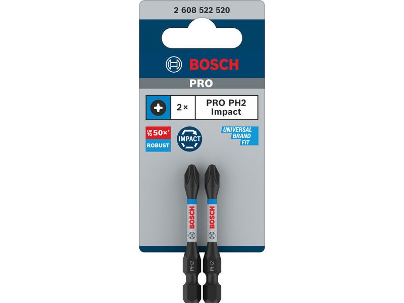 Vijačni nastavek Bosch PRO Phillips Impact, PH2, 55mm, 2608522520